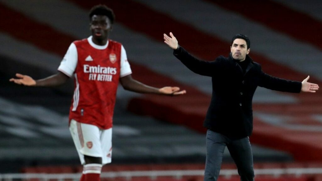 Bukayo Saka, Mikel Arteta