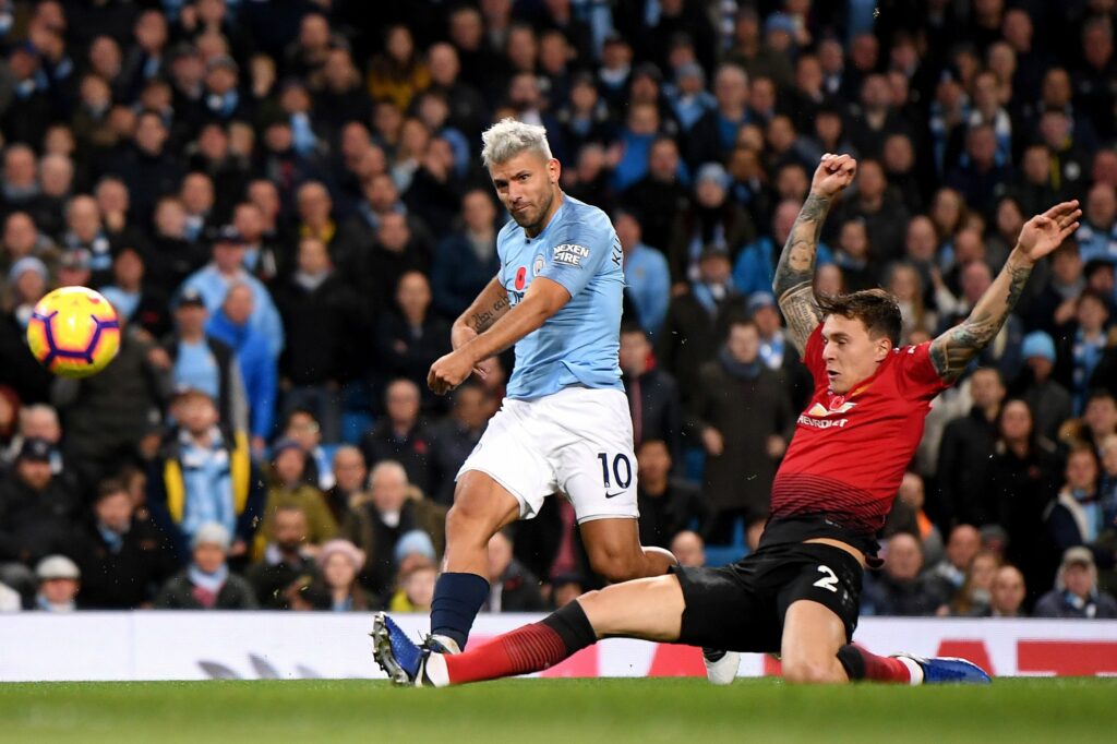 Sergio Aguero vs Manchester United