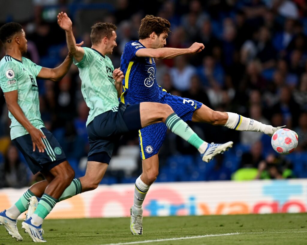 Marcos Alonso vs Leicester City
